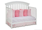 Delta Children White (100) Bentley 4-in-1 Crib, Day Bed Conversion a4a 6-Bentley 4-in-1 Crib