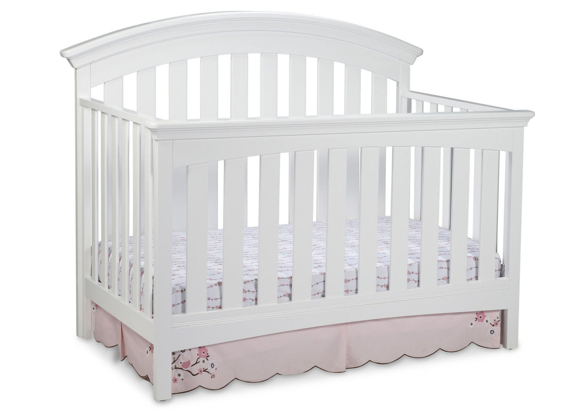 Delta Children White 100 Bentley 4-in-1 Crib, Crib Conversion