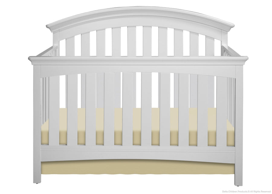 Delta Children White (100) Bentley 4-in-1 Crib, Crib Conversion a1a 2-Bentley 4-in-1 Crib
