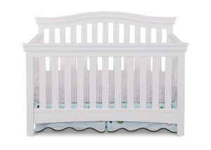 Delta Children White Ambiance (108) Bennington Curved 4-in-1 Crib a1a 0-Bennington Curved 4-in-1 Crib