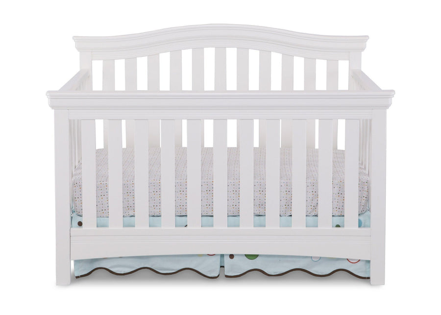 Delta Children White Ambiance (108) Bennington Curved 4-in-1 Crib a1a 1-Bennington Curved 4-in-1 Crib