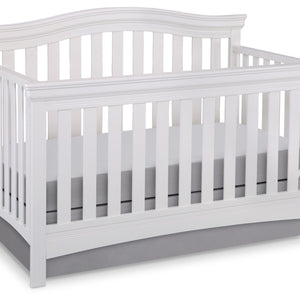 Delta Children White Ambiance (108) Bennington Curved 4-in-1 Crib a2a 4-Bennington Curved 4-in-1 Crib