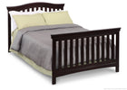Delta Children Dark Chocolate (207) Bennington Curved 4-in-1 Crib Full Bed Conversion b5b 9-Bennington Curved 4-in-1 Crib