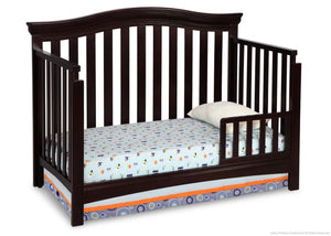 Delta Children Dark Chocolate (207) Bennington Curved 4-in-1 Crib Toddler Bed Conversion b3b 8-Bennington Curved 4-in-1 Crib