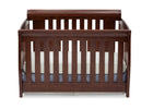 Delta Children Chocolate 204 Clermont 4-in-1 Crib, Crib Conversion Front View b1b 12-Clermont 4-in-1 Crib