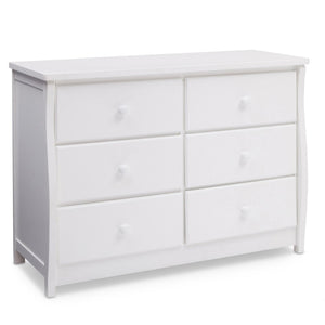 Bianca White (130) 17-Clermont 6 Drawer Dresser