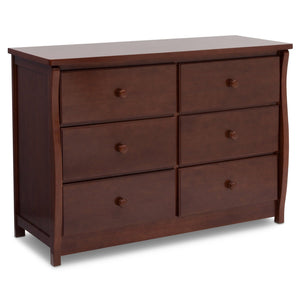Chocolate (204) 18-Clermont 6 Drawer Dresser