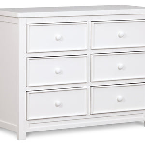 Delta Children White Ambiance (108) Bennington Sleigh 6-Drawer Dresser Side View a2a 13-Bennington Sleigh 6 Drawer Dresser