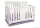 Delta Children White Ambiance (108) Bennington Sleigh 4-in-1 Crib, Crib Conversion 5-Bennington Sleigh 4-in-1 Crib