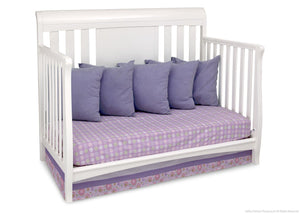 Delta Children White Ambiance (108) Bennington Sleigh 4-in-1 Crib, Day Bed Conversion a4a 4-Bennington Sleigh 4-in-1 Crib