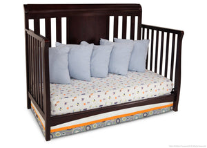 Delta Children Dark Chocolate (207) Bennington Sleigh 4-in-1 Crib, Day Bed Conversion b4b 9-Bennington Sleigh 4-in-1 Crib