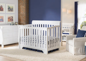 Delta Children White (100) Eclipse 4-in-1 Crib In Nursery a1a 19-Eclipse 4-in-1 Crib