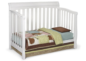 Delta Childrens White (100) Eclipse 4-in-1 Toddler Bed Conversion a3a 5-Eclipse 4-in-1 Crib