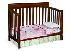 Delta Childrens Black Cherry Espresso (607) Eclipse 4-in-1 Toddler Bed Conversion c4c 2-Eclipse 4-in-1 Crib