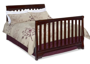 Delta Childrens Vintage Espresso (616) Eclipse 4-in-1 Full Bed Conversion Right View d4d 18-Eclipse 4-in-1 Crib