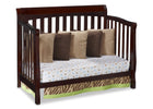 Delta Childrens Vintage Espresso (616) Eclipse 4-in-1 Day Bed Conversion Right View d3d 13-Eclipse 4-in-1 Crib