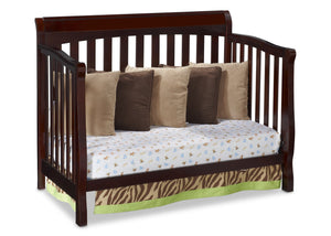 Delta Childrens Vintage Espresso (616) Eclipse 4-in-1 Day Bed Conversion Right View d3d 17-Eclipse 4-in-1 Crib