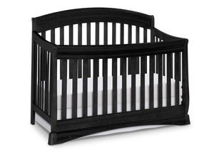 Delta Children Black (001) Solutions Curved 4 in 1 Crib, Crib Conversion a1a 18-Solutions Curved 4-in-1 Crib
