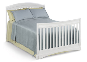 Delta Children White (100) Solutions Curved 4 in 1 Crib, Full-Size Conversion b5b 11-Solutions Curved 4-in-1 Crib