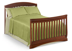 Delta Children Dark Cherry (604) Solutions Curved 4 in 1 Crib, Full-Size Conversion c5c 16-Solutions Curved 4-in-1 Crib