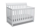 Delta Children White (100) Haven 4-in-1 Crib, Crib Conversion a2a 1-Haven 4-in-1 Crib