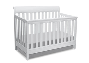 Delta Children White (100) Haven 4-in-1 Crib, Crib Conversion a2a 0-Haven 4-in-1 Crib