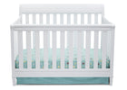 Delta Children White (100) Haven 4-in-1 Crib, Front View a1a 3-Haven 4-in-1 Crib