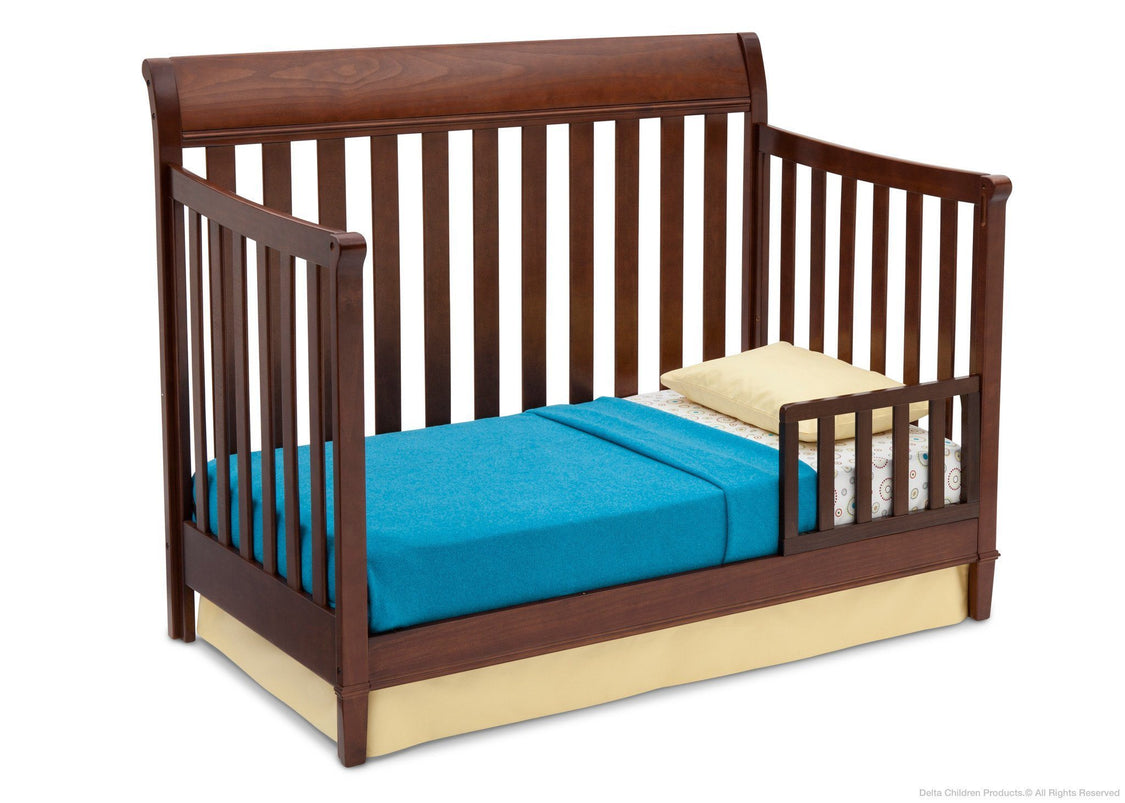 Delta Children Espresso Truffle (208) Haven 4-in-1 Crib, Toddler Bed Conversion b3b
