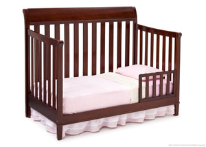 Delta Children Black Cherry Espresso (607) Haven 4-in-1 Crib, Toddler Bed Conversion c4c 15-Haven 4-in-1 Crib