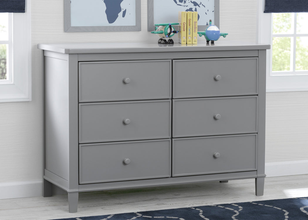 Delta Children Grey (026) Haven 6 Drawer Dresser, Hangtag View