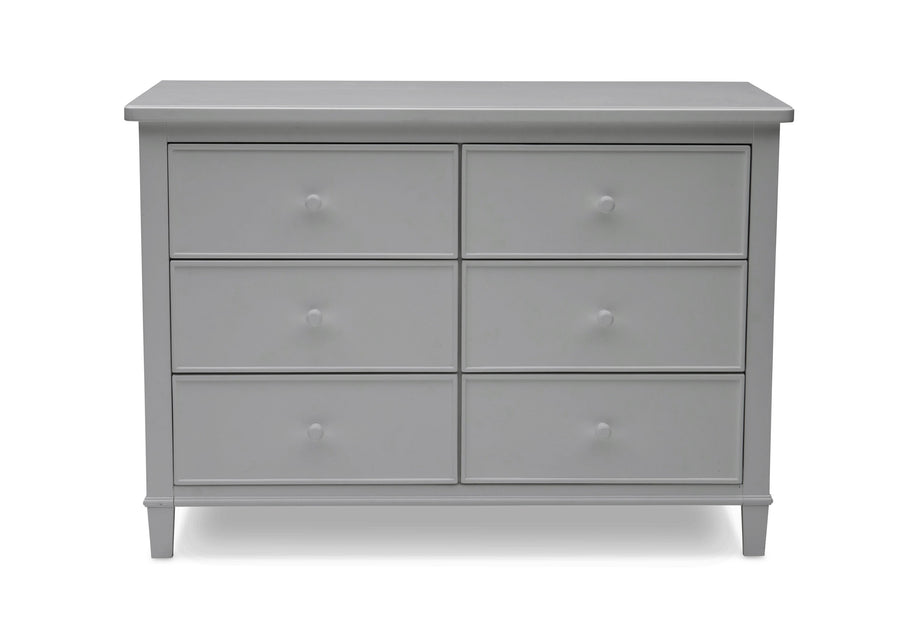 DCB: Delta Children Grey (026) Haven 6 Drawer Dresser, Front Silo View 2-Haven 6 Drawer Dresser