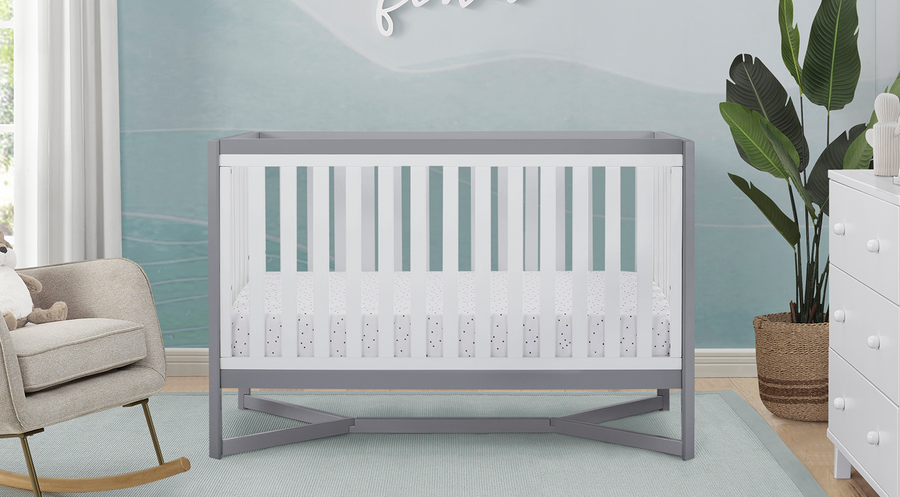 Tribeca 4-in-1 Nursery Set White with Grey 4-Tribeca Collection