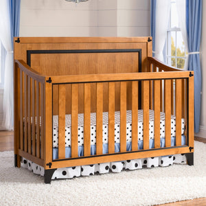 Delta Children Honey / Black (925) Disney Mickey Icon 4-in-1 Crib, Hangtag,  1-Disney Mickey Icon 4-in-1 Crib