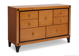 Delta Children Warm Honey / Black (925) Disney Mickey Icon 5 Drawer Dresser a2a 0-Disney Mickey Icon 5 Drawer Dresser