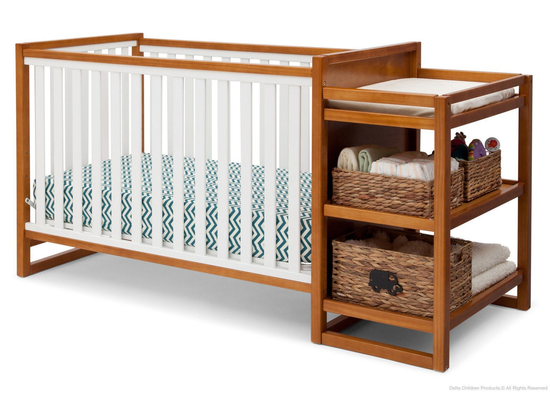 Delta Children Warm Honey / White (2053) Gramercy Crib 'N' Changer, Crib Conversion