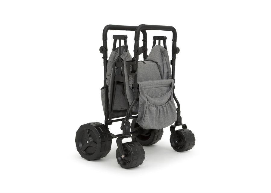 Black (001) 6-Jeep All-Terrain Sand Wheels for Stroller Wagons #60001 and #60003