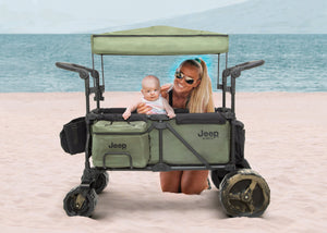 Black (001) 2-Jeep All-Terrain Sand Wheels for Stroller Wagons #60001 and #60003