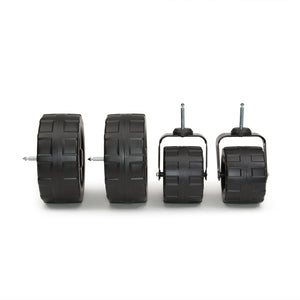 Black (001) 6-Jeep All-Terrain Sand Wheels for Stroller Wagons #60001 and #60003