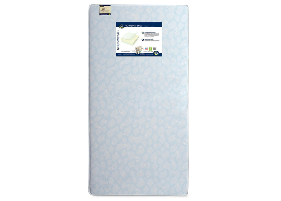 Serta Nightstarâ„¢ Skies Crib & Toddler Mattress Front View a3a No Color (NO) 3-Serta Nightstar™ Skies Crib & Toddler Mattress
