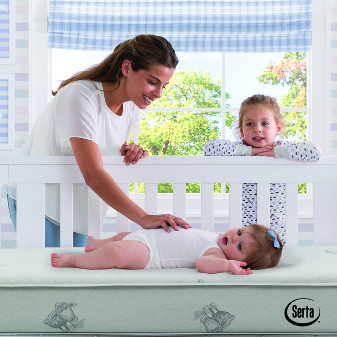 Serta Perfect Embrace Crib and Toddler Mattress, Lifestyle View View 4-Serta Perfect Embrace Crib and Toddler Mattress
