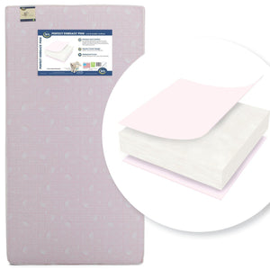 Serta Perfect Embrace Pinkâ„¢ Crib & Toddler Mattress Front View a1a No Color (NO) 14-Serta Perfect Embrace® Pink Crib & Toddler Mattress