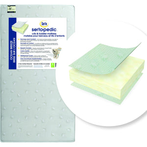 Serta Sertapedic® Ocean Breeze Crib and Toddler Mattress Cutout View a1a No Color (NO) 4-Sertapedic® Ocean Breeze Crib and Toddler Mattress