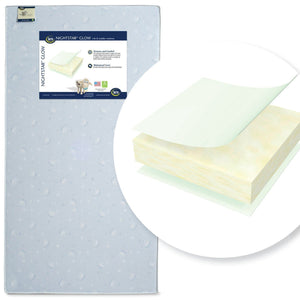 Serta Nightstarâ„¢ Glow Crib & Toddler Mattress Front View a1a No Color (NO) 7-Serta Nightstar™ Glow Crib & Toddler Mattress