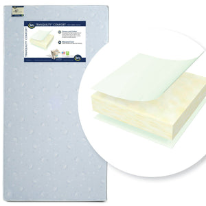 Serta Tranquility Comfort Crib & Toddler Mattress Front View a1a No Color (NO) 1-Serta Tranquility™ Comfort Crib & Toddler Mattress