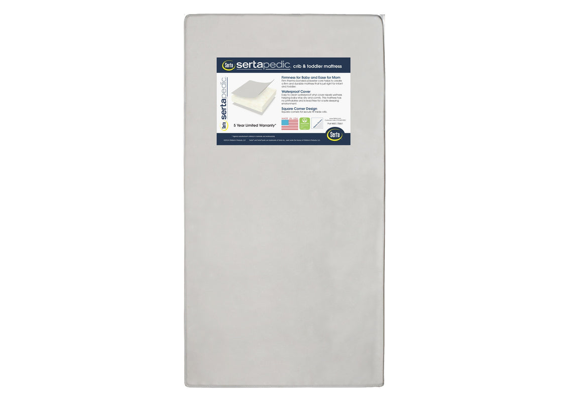 Serta SertaPedic Crib and Toddler Mattress (A41117-1115), a5a No Color (NO)