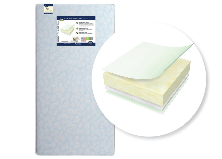 Serta Perfect Slumberâ„¢ Firm Crib & Toddler Mattress, Front View, a1a No Color (NO) 1-Serta Perfect Slumber™ Firm Crib & Toddler Mattress
