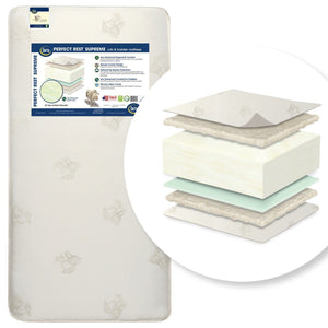 SertaÂ® Perfect RestÂ® Supreme Crib and Toddler Mattress Cutout View a2a No Color (NO) 1-Serta® Perfect Rest® Supreme Crib and Toddler Mattress