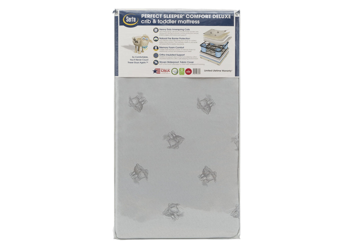 Serta Perfect SleeperÂ® Comfort Deluxe Crib and Toddler Mattress (A46115-1045), a3a No Color (NO)