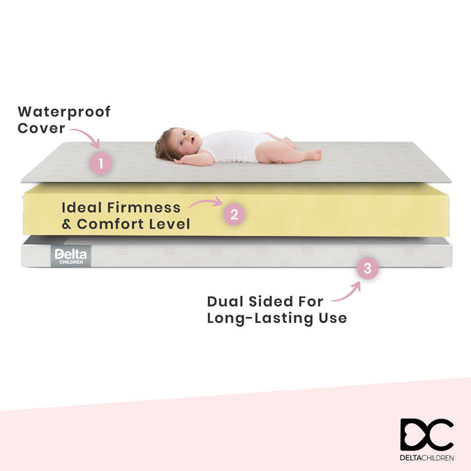 No Color (NO) 3-xSweet Bliss Dual Sided Crib & Toddler Mattress