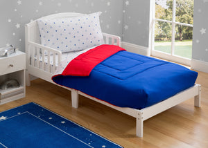Boy 4-Piece Toddler Bedding Set, All-American (2206) f1f 61-Boys 4-Piece Toddler Bedding Set